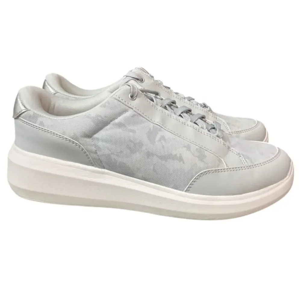 Ryka Women's Astrid Lace-Up Athletic Sneakers Shoes 8.5W Gray Active Walking